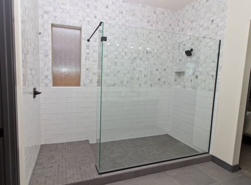 Shower with Natural Stone Tiles